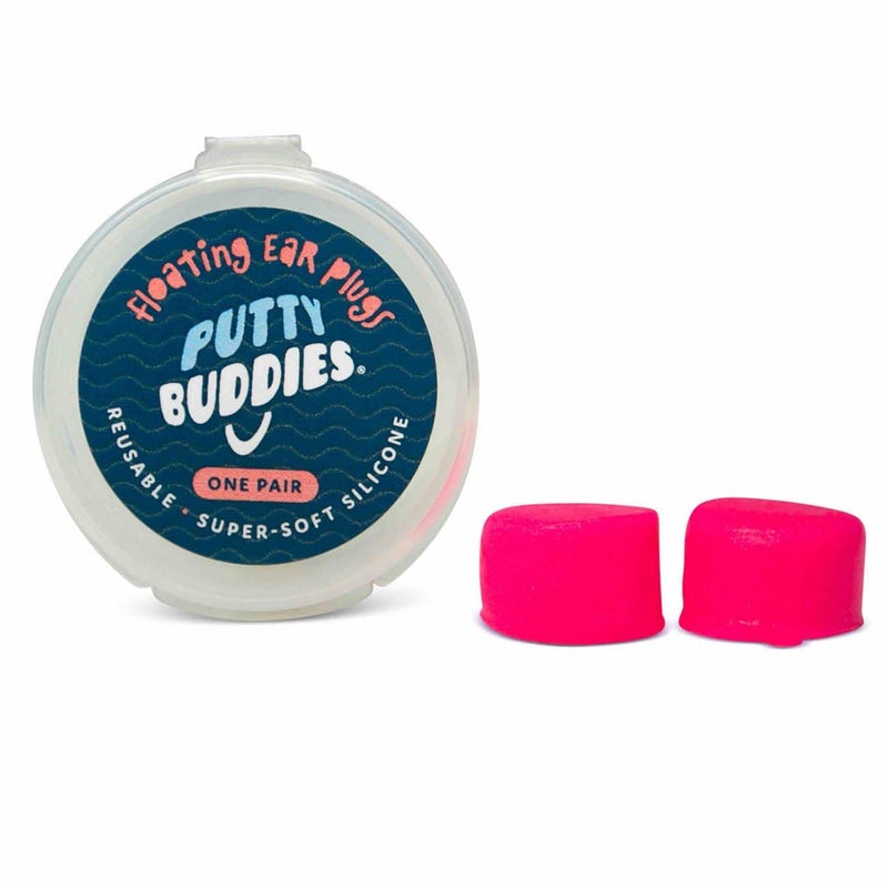 PUTTY BUDDIES Floating Earplugs 10-Pair Pack - Soft Silicone Ear Plugs for Swimming & Bathing - Invented by Physician - Keep Water Out - Premium Swimming Earplugs - Doctor Recommended (Hot Pink) - Image 3